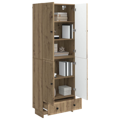 Cabinet Set 2 pcs Artisan Oak 66 x 34.5 x 95 cm Engineered Wood