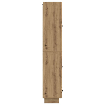 Cabinet Set 2 pcs Artisan Oak 66 x 34.5 x 95 cm Engineered Wood
