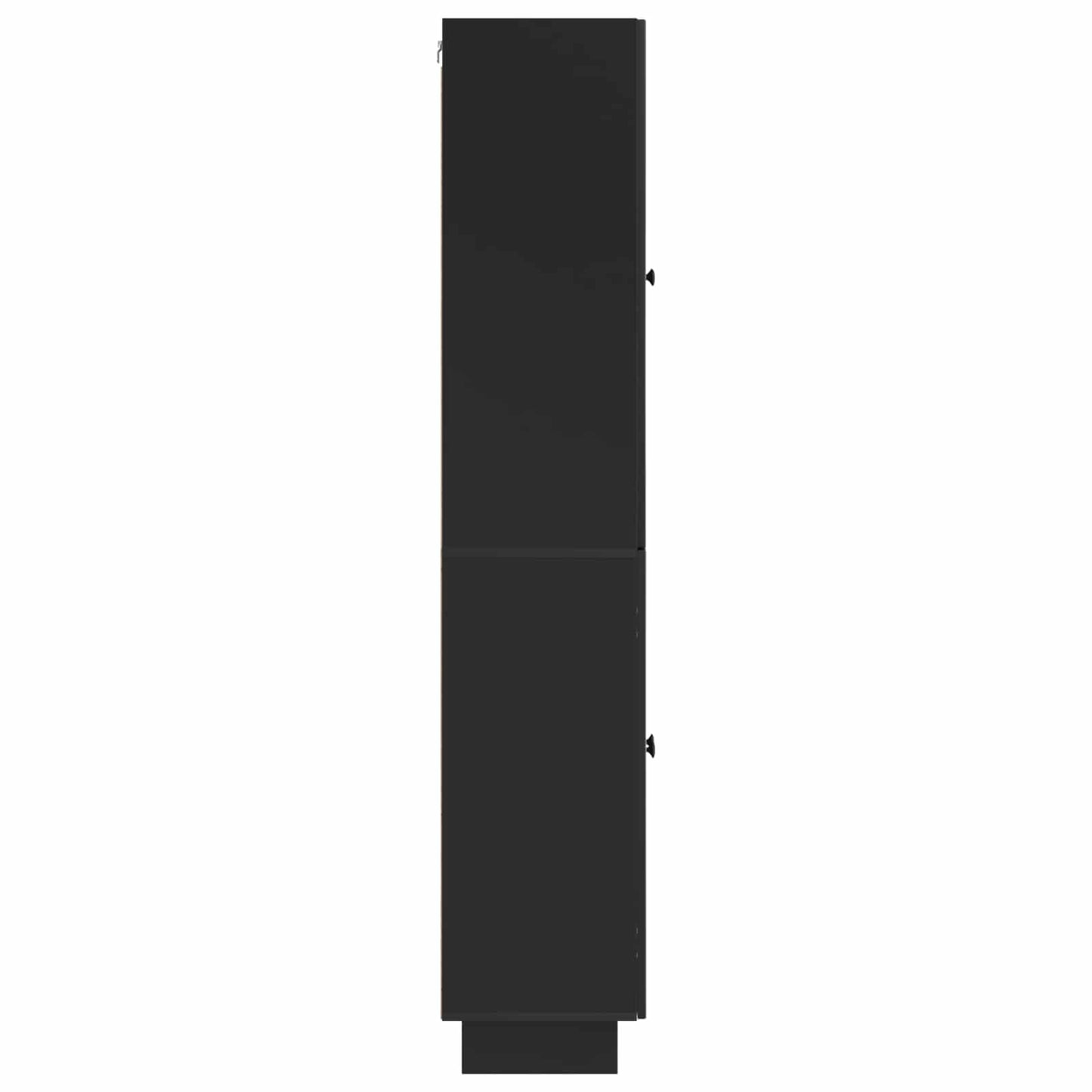 Cabinet Set 2 pcs Black 66 x 34.5 x 90 cm Engineered Wood