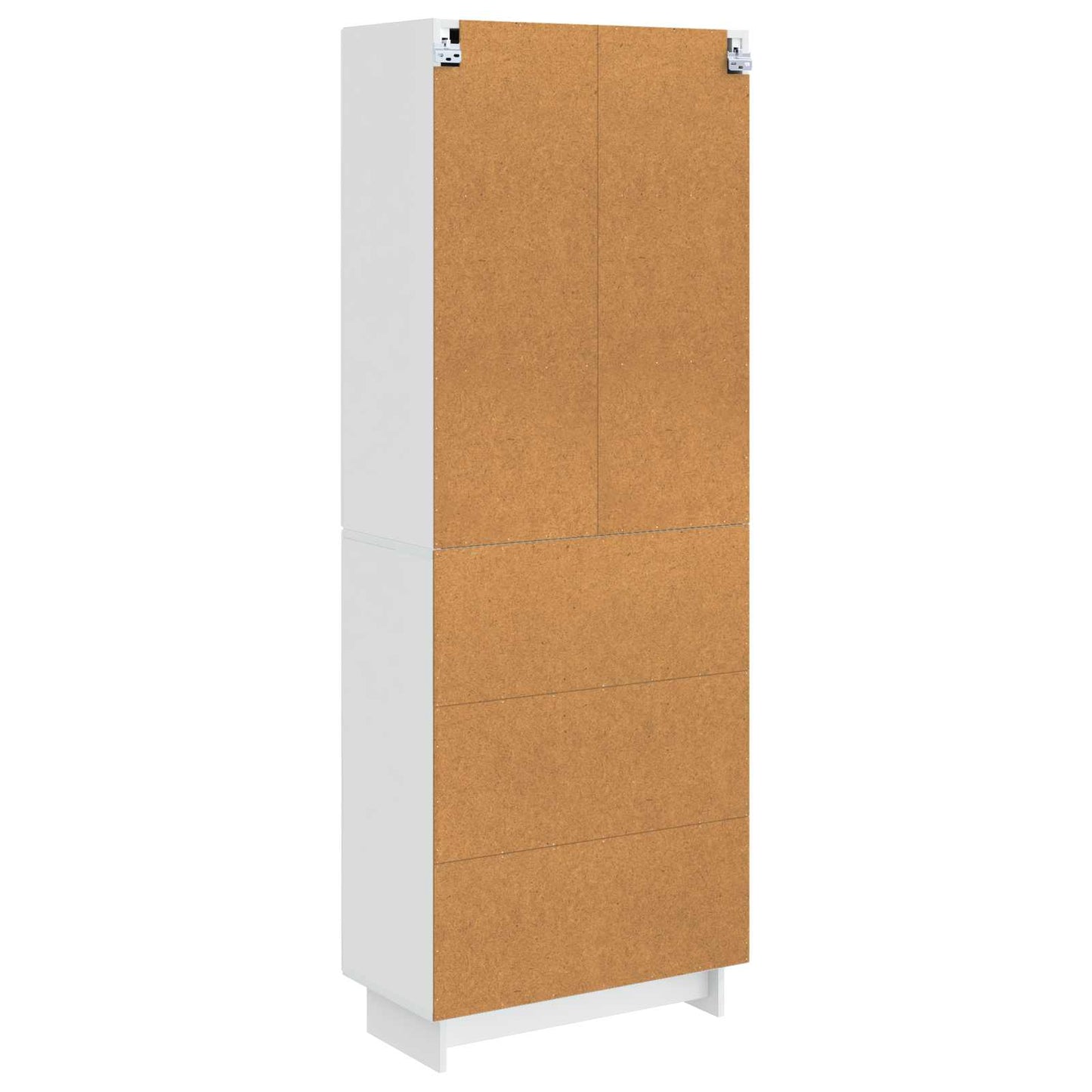 Cabinet Set 2 pcs High Gloss White 66 x 34.5 x 90 cm