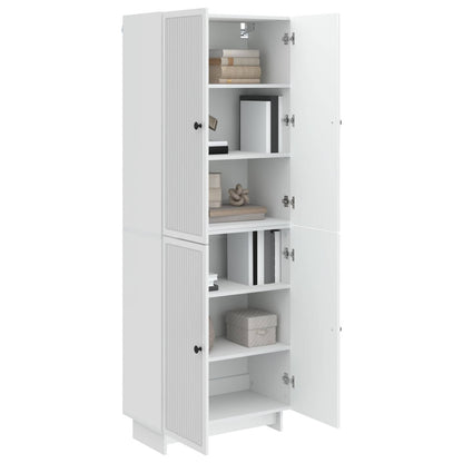 Cabinet Set 2 pcs High Gloss White 66 x 34.5 x 90 cm