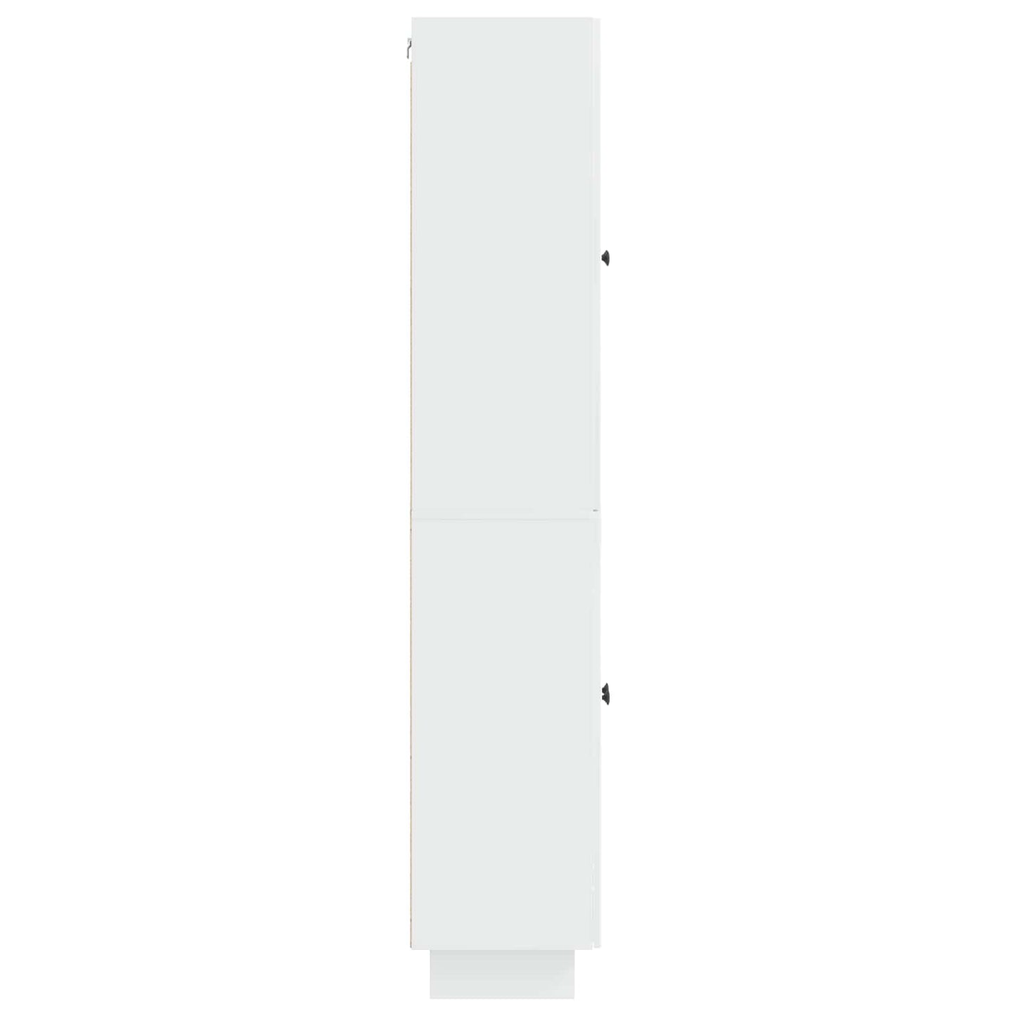 Cabinet Set 2 pcs High Gloss White 66 x 34.5 x 90 cm