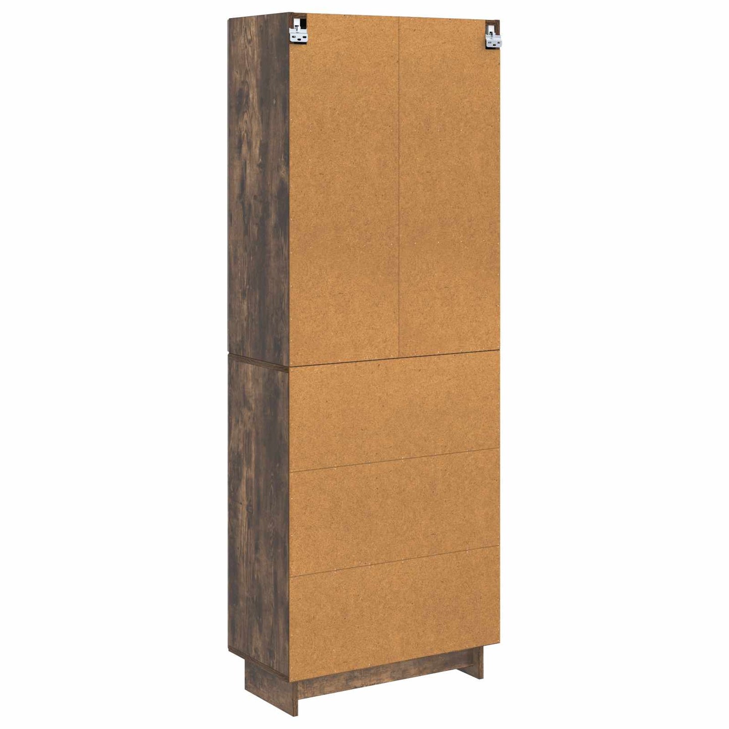 Cabinet Set 2 pcs Smoked Oak Engineered Wood