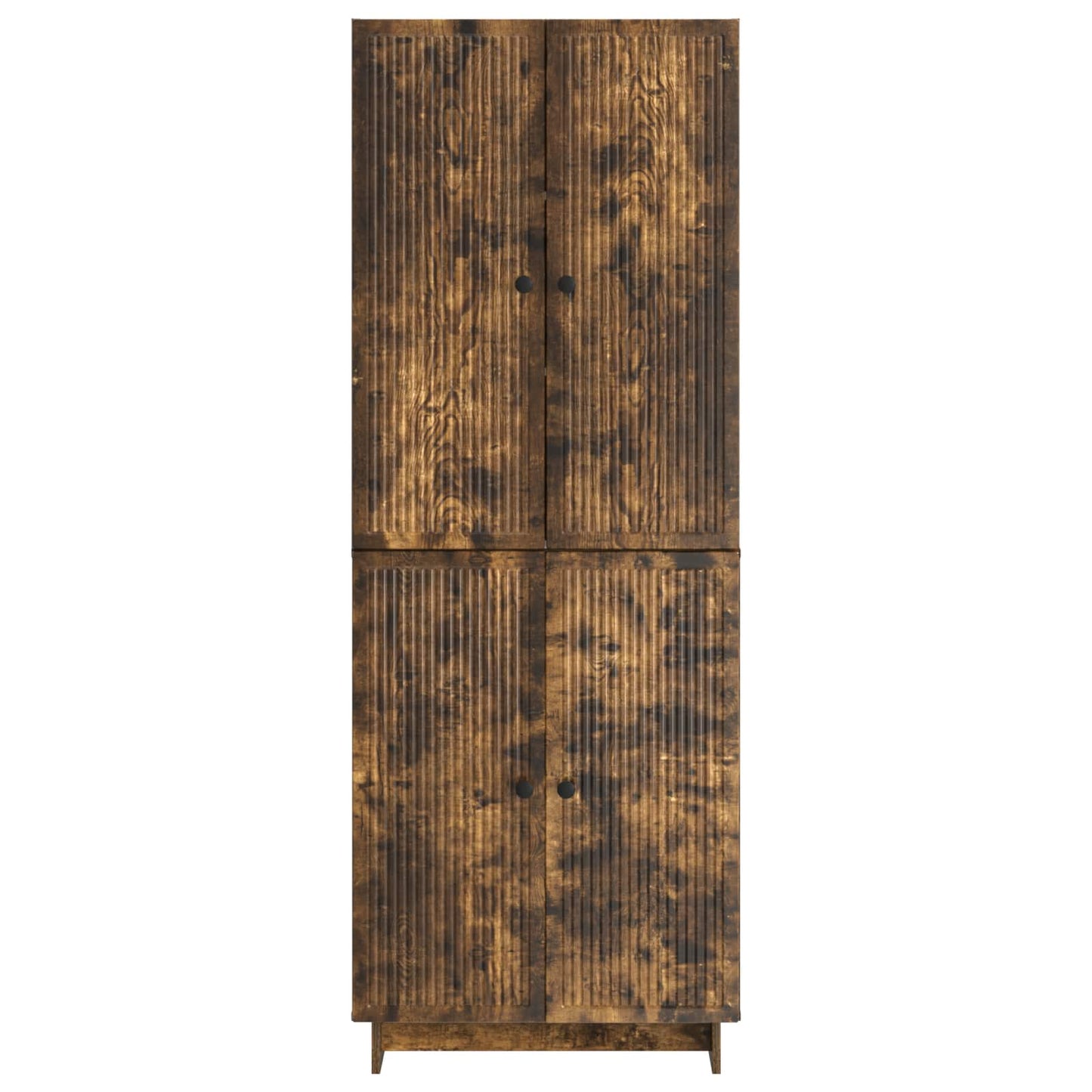 Cabinet Set 2 pcs Smoked Oak Engineered Wood