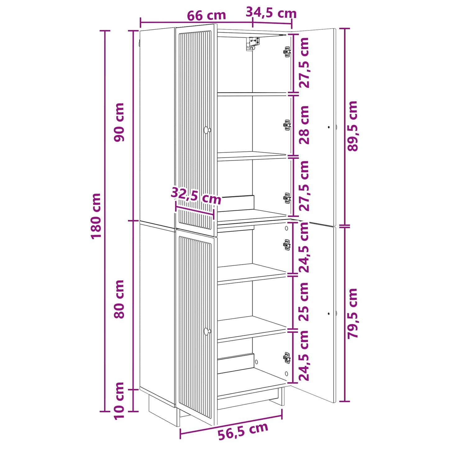 Cabinet Set 2 pcs Smoked Oak Engineered Wood