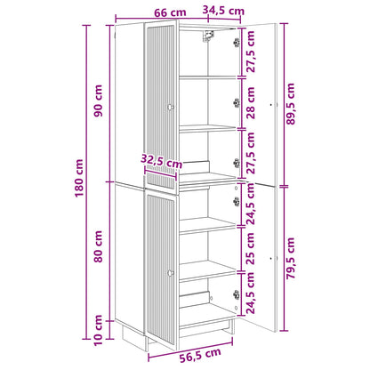 Cabinet Set 2 pcs Smoked Oak Engineered Wood