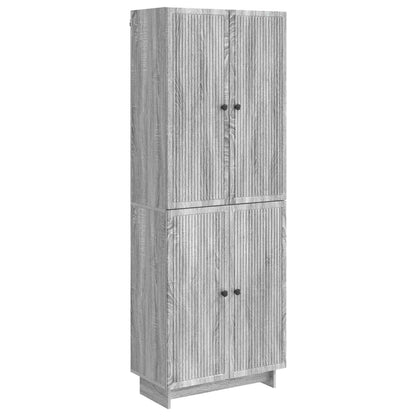 Cabinet Set 2 pcs Grey Sonoma 66 x 34.5 x 90 cm Engineered Wood