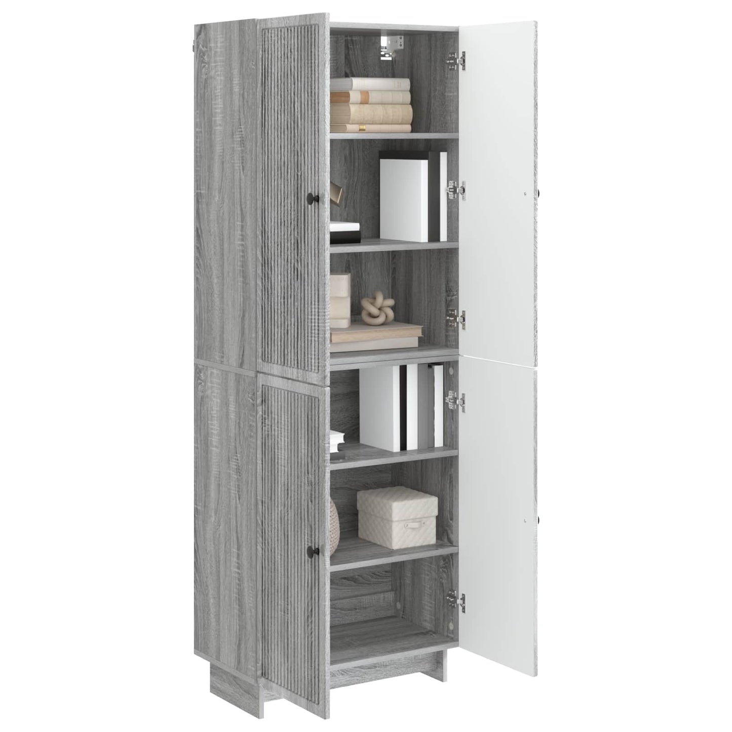 Cabinet Set 2 pcs Grey Sonoma 66 x 34.5 x 90 cm Engineered Wood