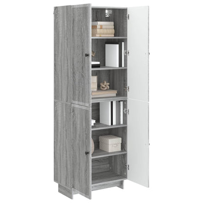 Cabinet Set 2 pcs Grey Sonoma 66 x 34.5 x 90 cm Engineered Wood