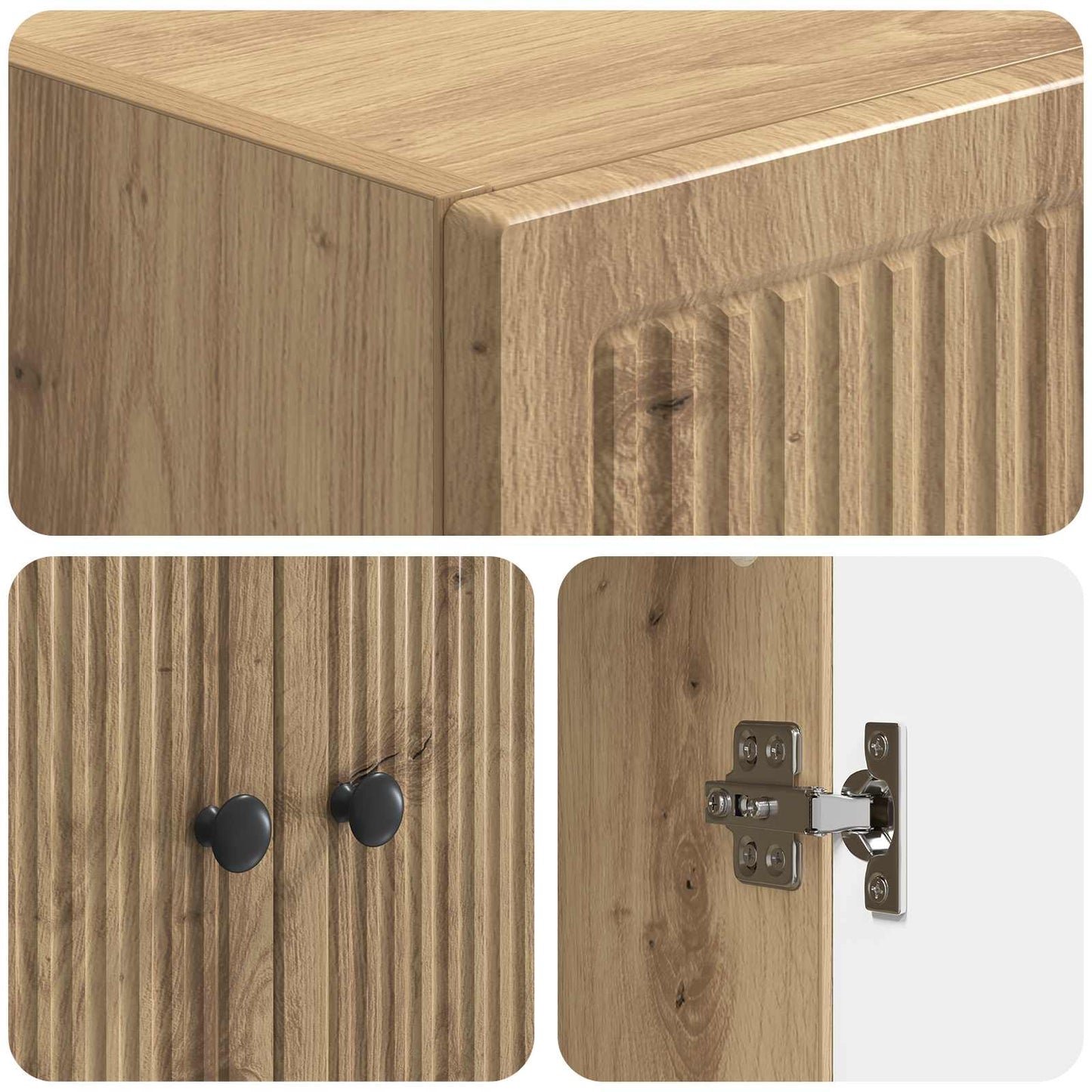 Cabinet Set 2 pcs Artisan Oak 66 x 34.5 x 90 cm Engineered Wood