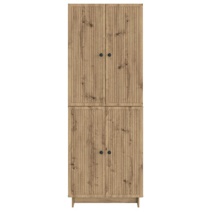 Cabinet Set 2 pcs Artisan Oak 66 x 34.5 x 90 cm Engineered Wood