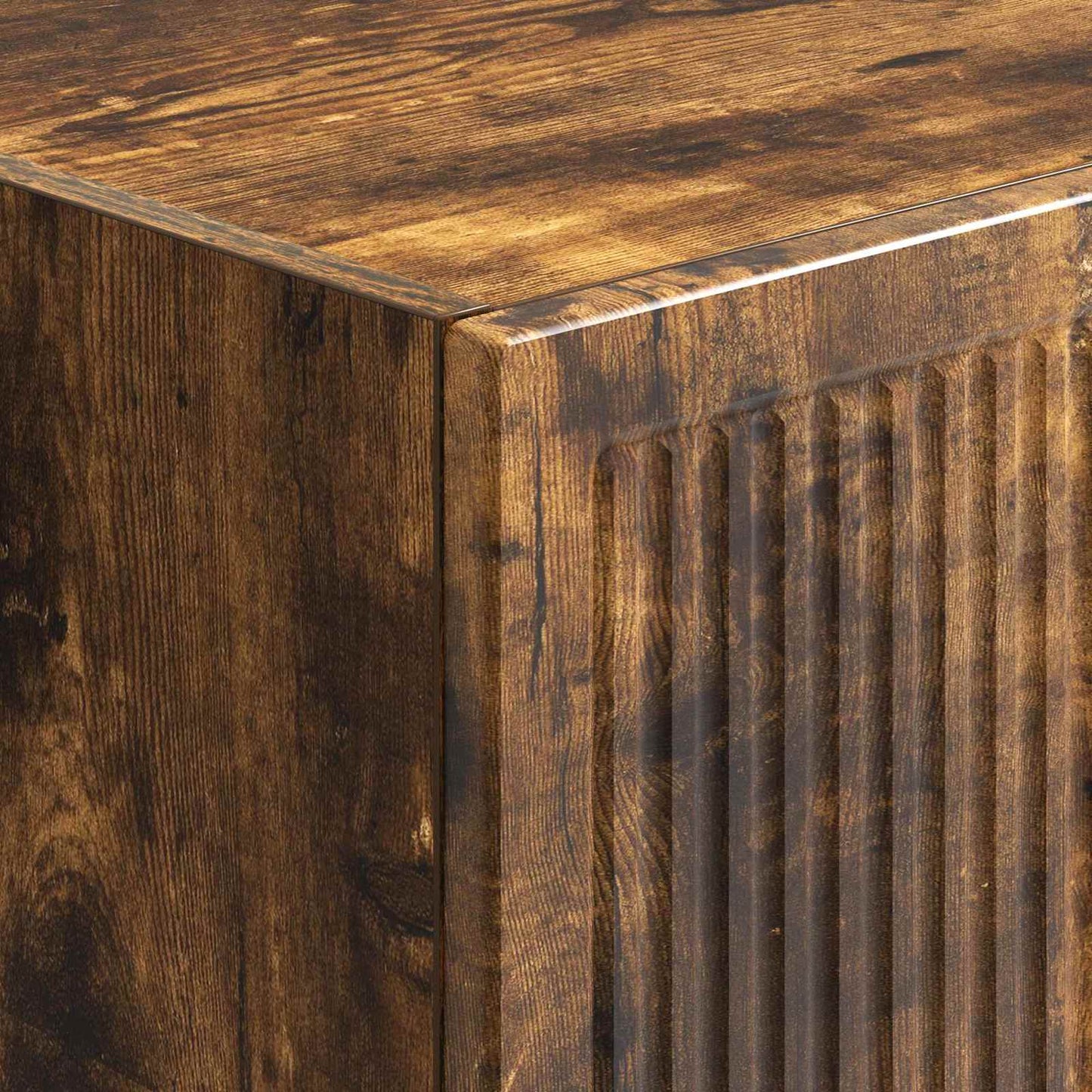 Cabinet Set 2 pcs Smoked Oak 34.5 x 33 x 90 cm Engineered Wood