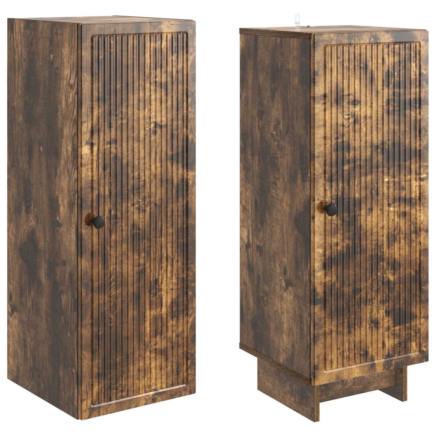 Cabinet Set 2 pcs Smoked Oak 34.5 x 33 x 90 cm Engineered Wood