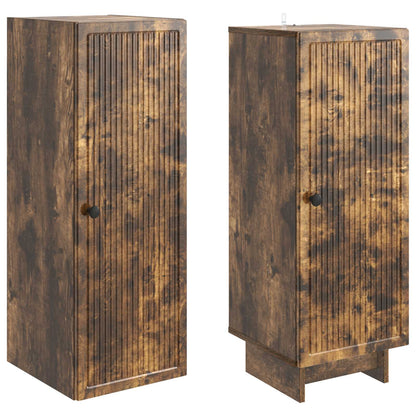 Cabinet Set 2 pcs Smoked Oak 34.5 x 33 x 90 cm Engineered Wood