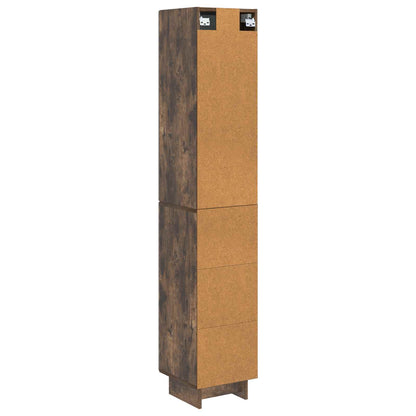 Cabinet Set 2 pcs Smoked Oak 34.5 x 33 x 90 cm Engineered Wood