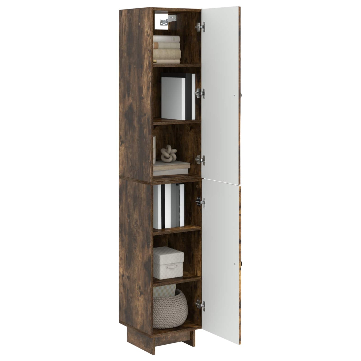 Cabinet Set 2 pcs Smoked Oak 34.5 x 33 x 90 cm Engineered Wood