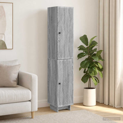 Cabinet Set 2 pcs Grey Sonoma 34.5 x 33 x 90 cm Engineered Wood