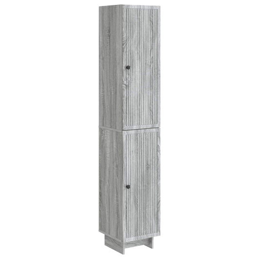 Cabinet Set 2 pcs Grey Sonoma 34.5 x 33 x 90 cm Engineered Wood