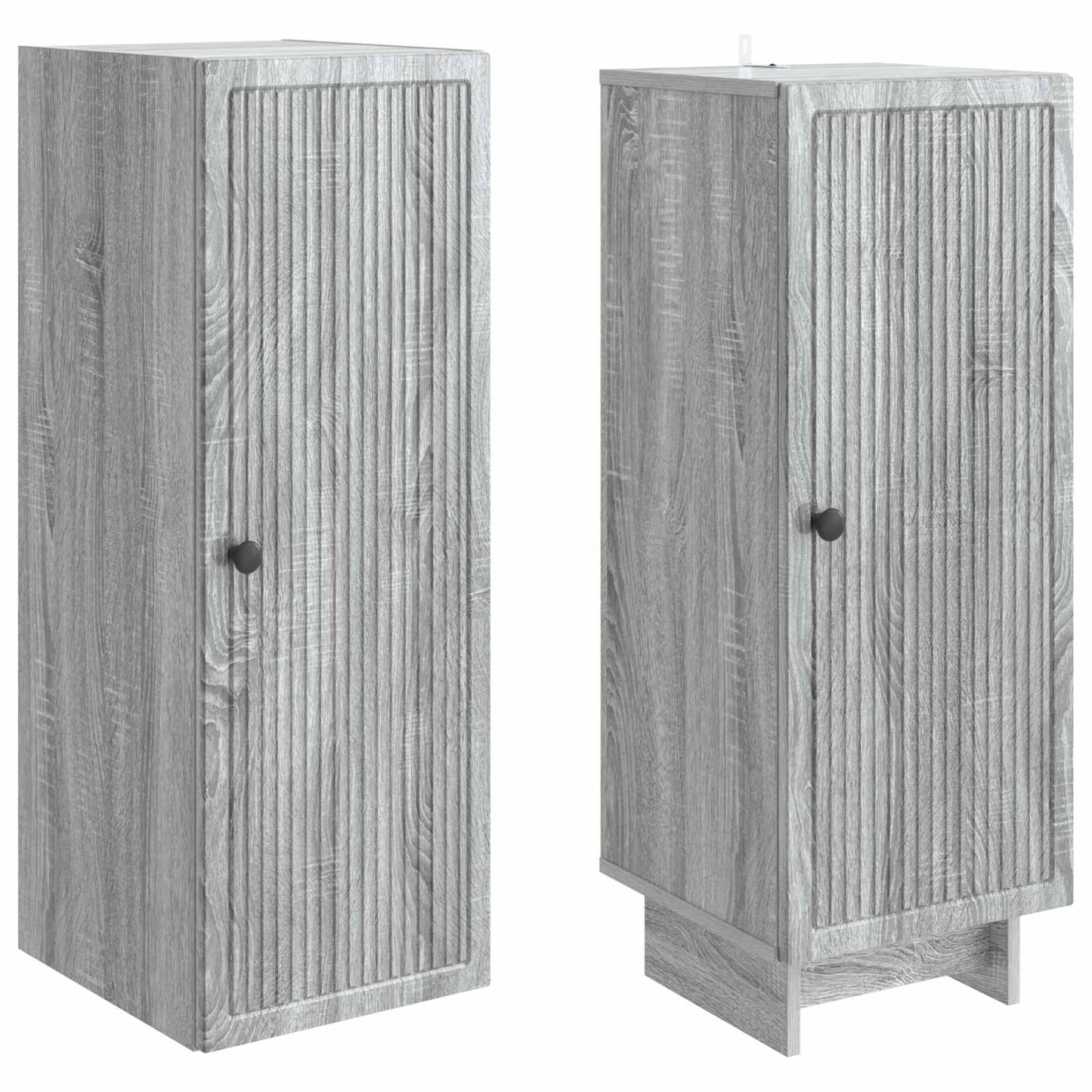 Cabinet Set 2 pcs Grey Sonoma 34.5 x 33 x 90 cm Engineered Wood