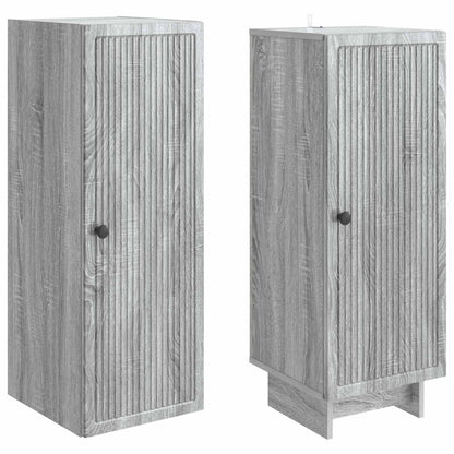 Cabinet Set 2 pcs Grey Sonoma 34.5 x 33 x 90 cm Engineered Wood