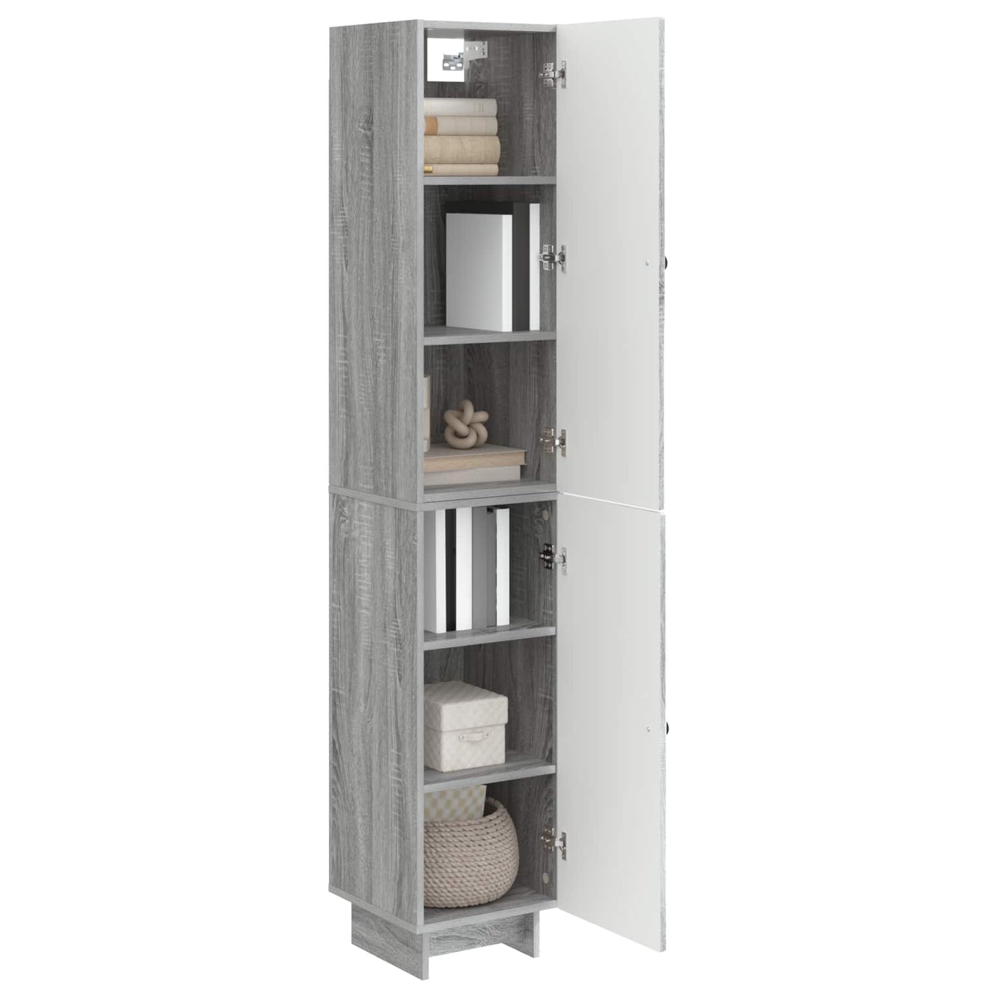 Cabinet Set 2 pcs Grey Sonoma 34.5 x 33 x 90 cm Engineered Wood