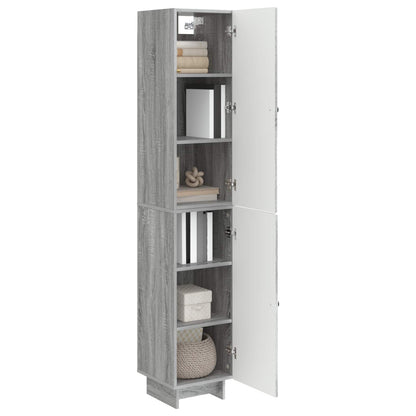 Cabinet Set 2 pcs Grey Sonoma 34.5 x 33 x 90 cm Engineered Wood
