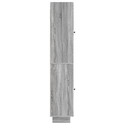 Cabinet Set 2 pcs Grey Sonoma 34.5 x 33 x 90 cm Engineered Wood