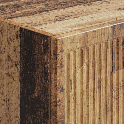 Cabinet Set 2 pcs Old Wood 34.5 x 33 x 90 cm Engineered Wood