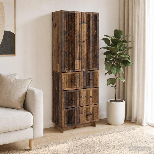 Cabinet Set 2 pcs 66 x 34.5 x 90 cm Engineered Wood
