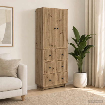 Cabinet Set 2 pcs 66 x 34.5 x 90 cm Engineered Wood