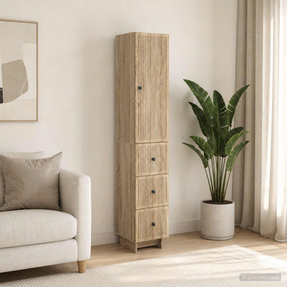 Cabinet Set 2 pcs 33 x 34.5 x 90 cm Engineered Wood