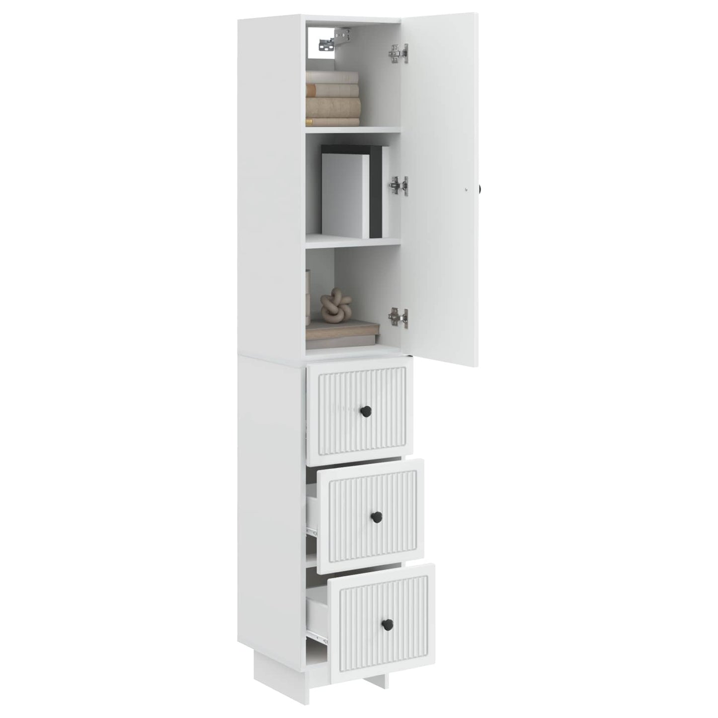 Cabinet Set 2 pcs 33 x 34.5 x 90 cm Engineered Wood