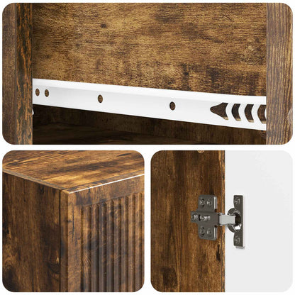 Cabinet Set 2 pcs 33 x 34.5 x 90 cm Engineered Wood