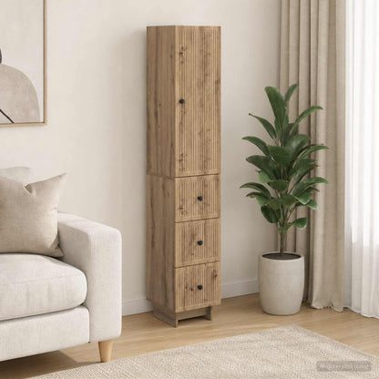 Cabinet Set 2 pcs 33 x 34.5 x 90 cm Engineered Wood