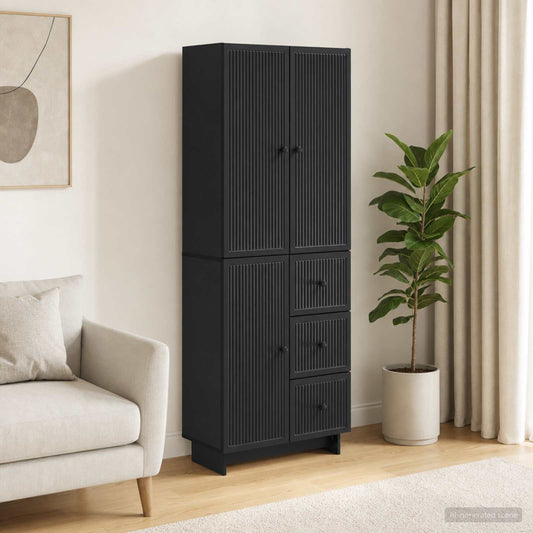 Cabinet Set 2 pcs 66 x 34.5 x 90 cm Engineered Wood