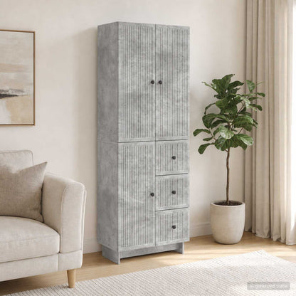Cabinet Set 2 pcs 66 x 34.5 x 90 cm Engineered Wood