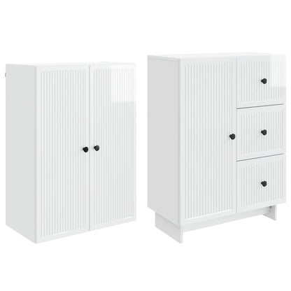 Cabinet Set 2 pcs 66 x 34.5 x 90 cm Engineered Wood