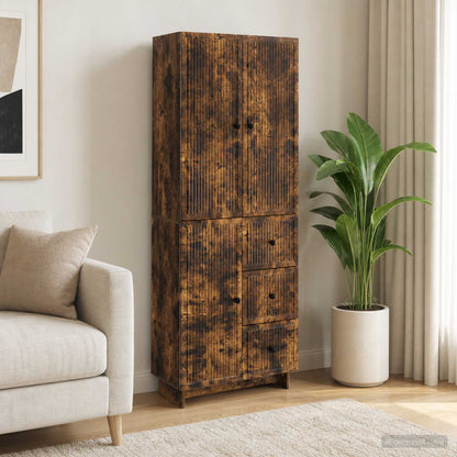 Cabinet Set 2 pcs 66 x 34.5 x 90 cm Engineered Wood
