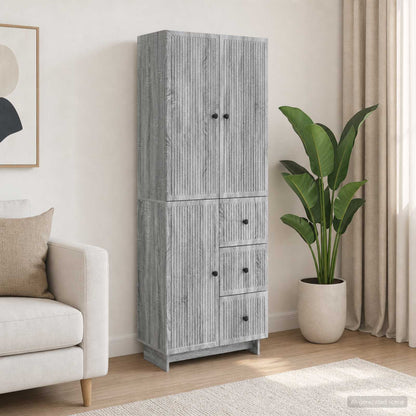 Cabinet Set 2 pcs 66 x 34.5 x 90 cm Engineered Wood