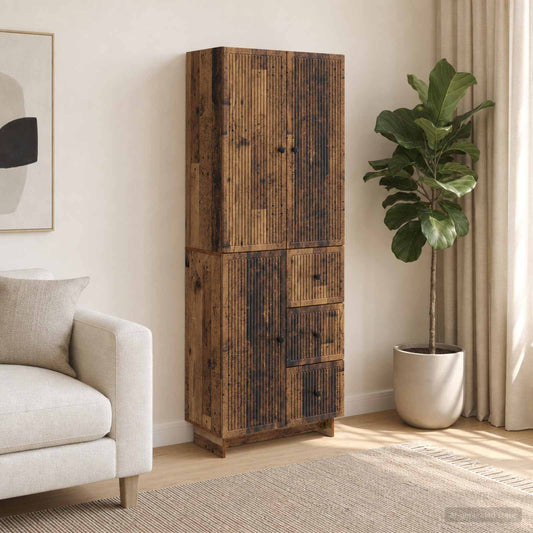 Cabinet Set 2 pcs 66 x 34.5 x 90 cm Engineered Wood