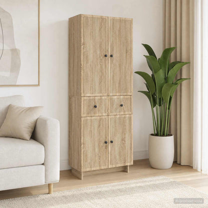 Cabinet Set 2 pcs 66 x 34.5 x 90 cm Engineered Wood