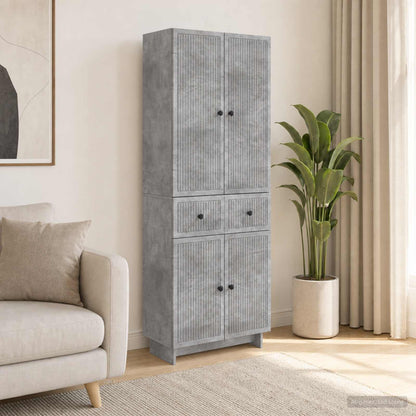 Cabinet Set 2 pcs Engineered Wood