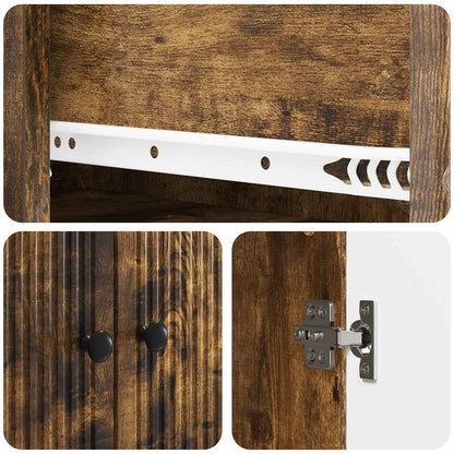 Cabinet Set 2 pcs 66 x 34.5 x 90 cm Engineered Wood