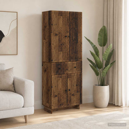 Cabinet Set 2 pcs 66 x 34.5 x 90 cm Engineered Wood