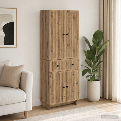 Cabinet Set 2 pcs 66 x 34.5 x 90 cm Engineered Wood