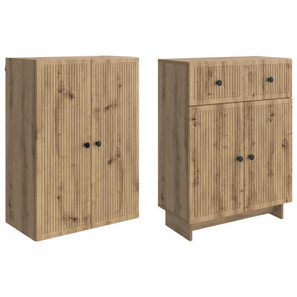 Cabinet Set 2 pcs 66 x 34.5 x 90 cm Engineered Wood