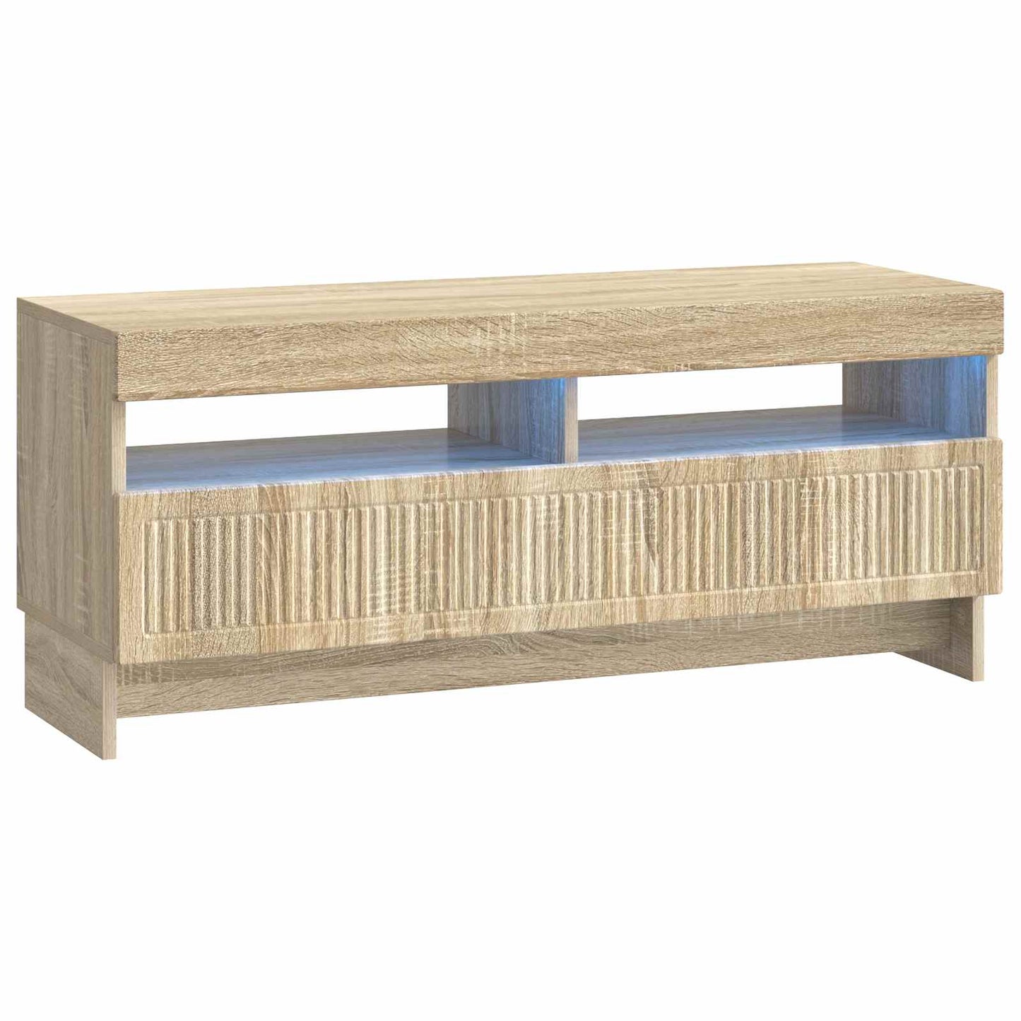 5 Piece LED TV Cabinet Sonoma Oak Engineered Wood