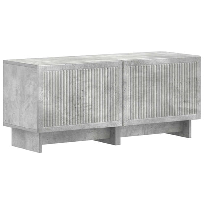 5 Piece LED TV Cabinet Concrete Grey Engineered Wood