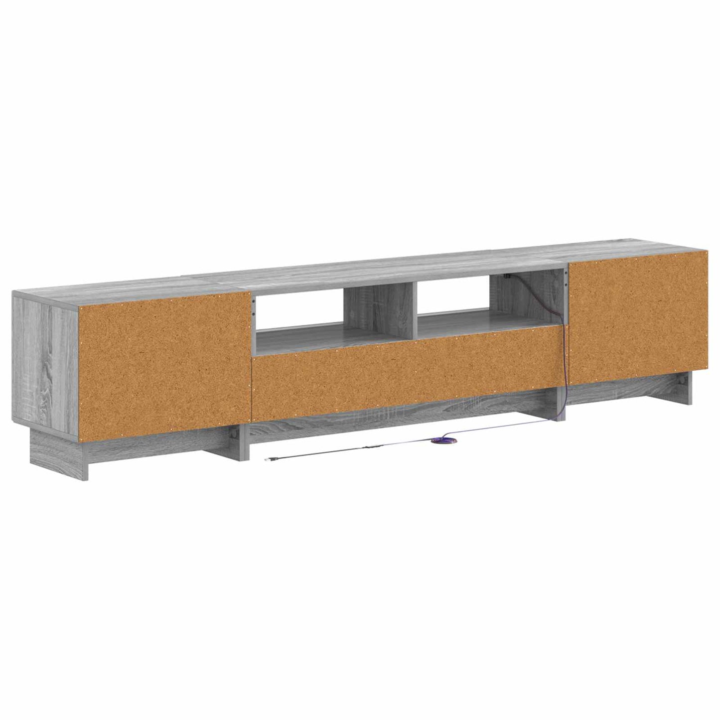 5 Piece LED TV Cabinet Grey Sonoma Engineered Wood