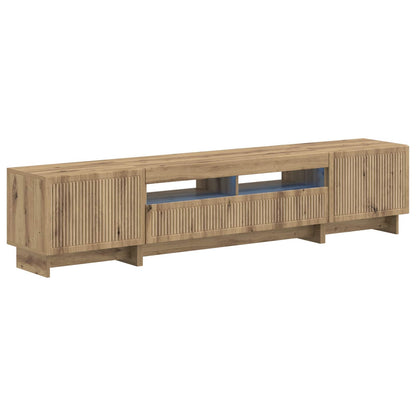 5 Piece LED TV Cabinet Artisan Oak Engineered Wood